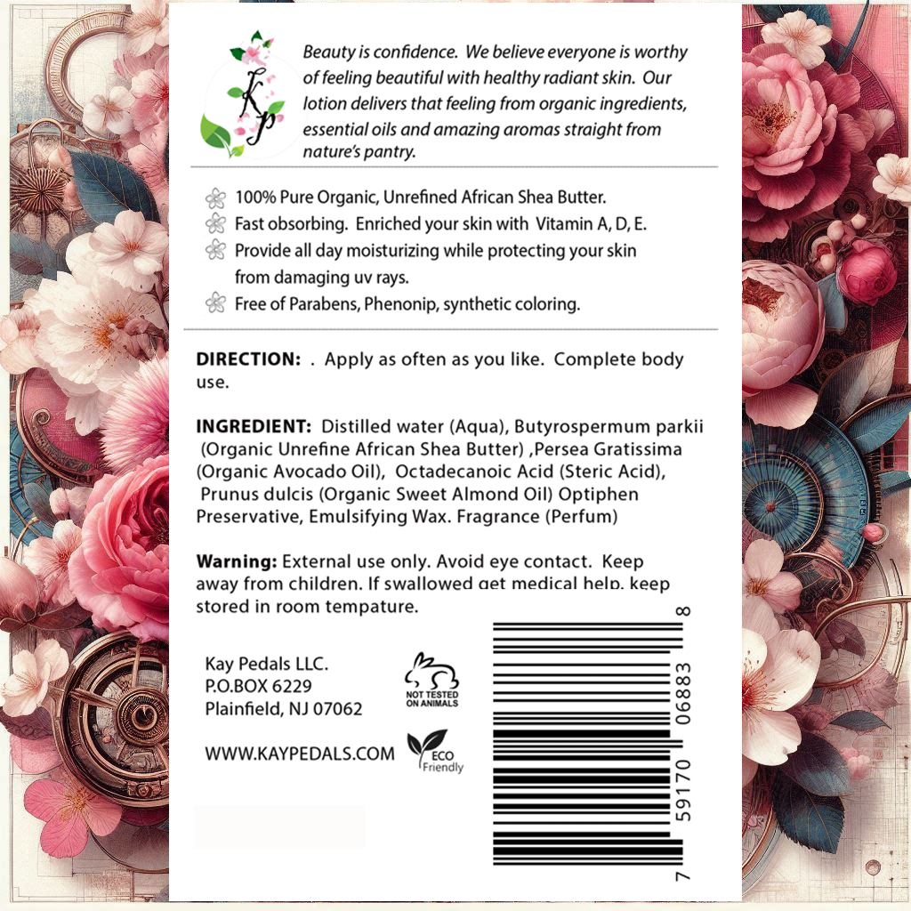 Tokyo Cherry Blossom Organic Body Lotion | Organic Body Cream | Shea Butter Lotion |  Almond Body Lotion | Fragrance Lotion-4
