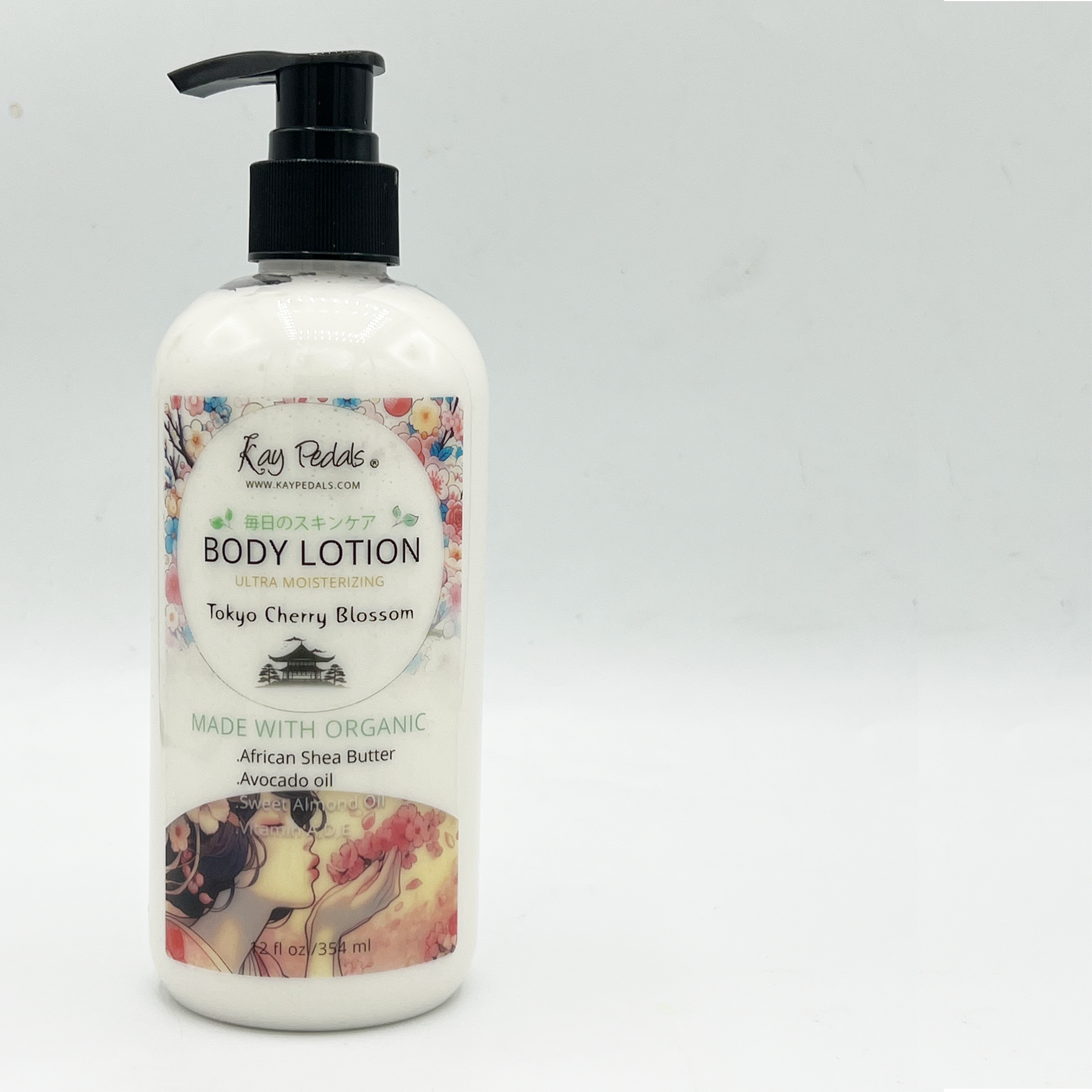 Tokyo Cherry Blossom Organic Body Lotion | Organic Body Cream | Shea Butter Lotion |  Almond Body Lotion | Fragrance Lotion-3